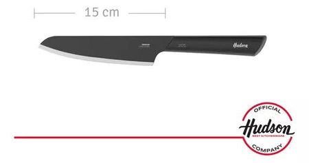 CUCHILLO CHEFF LÍNEA 6 DESIGN HUECO INOX C/ANTIADHERENTE NEGRO