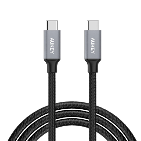 Cable USB-C a USB-C Aukey de 2 m con carga rápida 3.0