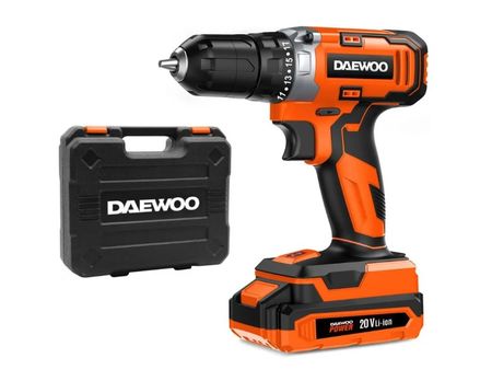Taladro Inalambrico Daewoo Dacd3820 20v 10mm + Bateria 2ah