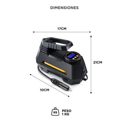 Compresor Inflador de Aire Gadnic IN304 150PSI
