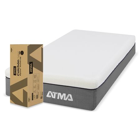 Colchón Espuma Atma Smooth Top 1 Plaza En Caja 80X190cm CHMFST80X90