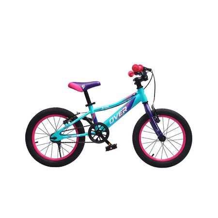 Bicicleta Overtech Q6 Kids R16, Color Verde/Rosa