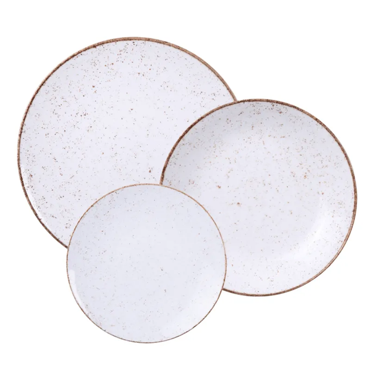 Juego de 12 Platos Rusticos Tramontina Porcelana - Vista 1