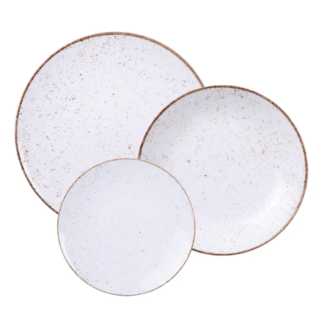 Juego de 12 Platos Rusticos Tramontina Porcelana