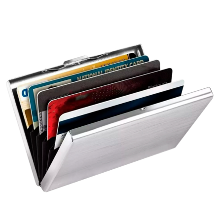 Tarjetero Rígido Anti-Robo Gadnic Wallet4 Acero Inoxidable