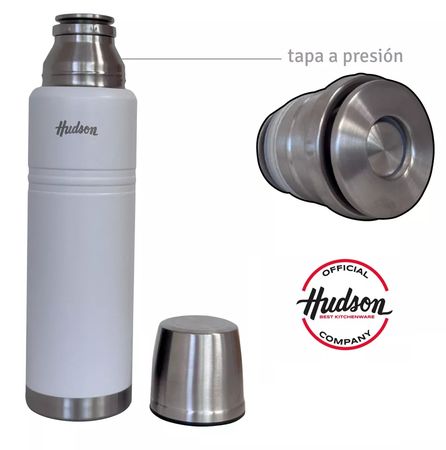 Termo acero inox  Hudson Blanco 1l