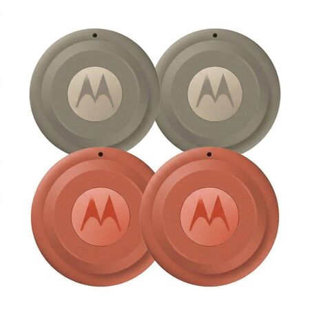 Localizador Motorola Moto TAG 2 GPS Pack x4 - 2 Naranjas + 2 Beige PG38C08031