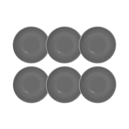 Unni Grey - Set X6 Platos Postre 19 Cm - Oxford