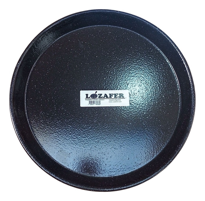 Set X10 Pizzera Molde Pizza N°36 Liviana Enlozada Lozafer Negro - Vista 1