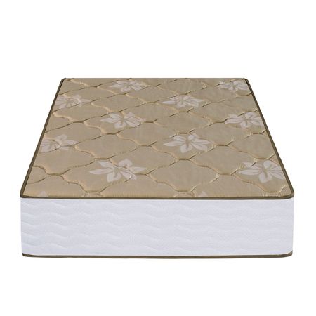 Colchon de Espuma Inducol Numa 1 Plaza y Media 100x190x20cm Tela de Jackard Matelasseado Reversible