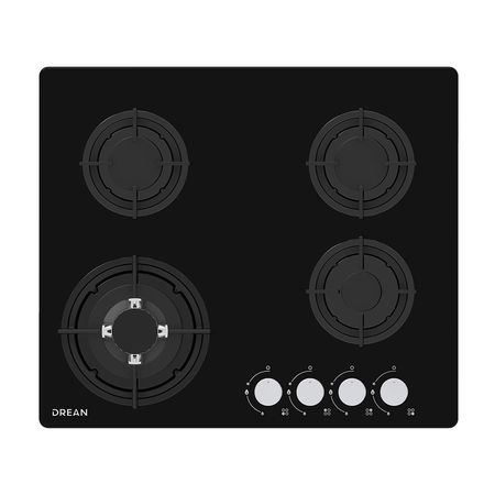 Anafe a Gas 60 cm Negro Drean AGDR60CNV