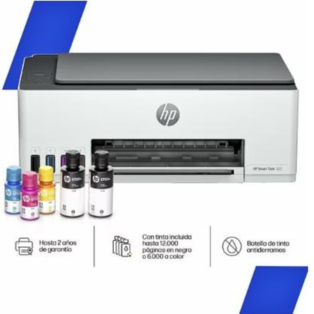 Impresora Multifunción Inalámbrica Con Tanque  Smart Tank 520 Hp