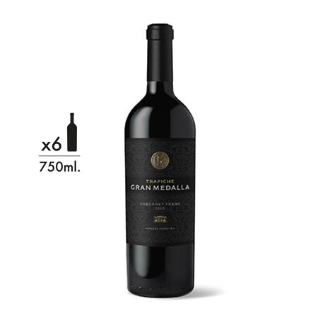 Vino Tinto Trapiche Gran Medalla Cabernet Franc Caja x 6