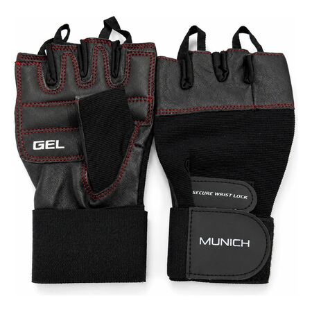 Guantes Gym Munich Jimnox Rojo Lisa Xl