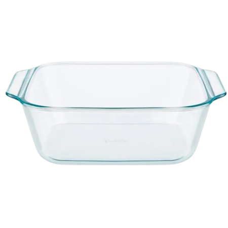 Fuente Asadera Cuadrada 20x20 Cm 2,5 Lts Deep Pyrex 1134490 Transparente