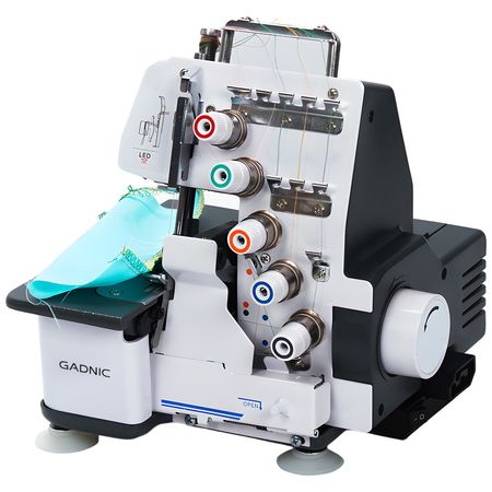 Maquina de Coser Overlock Gadnic SW9900 Semi Industrial 5 Hilos Luz Led y Pedal