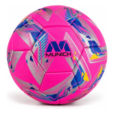 Pelota Futsal Munich Rumba Medio Pique Hybrid Technology Fucsia/Azul