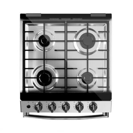 Cocina a Gas Drean 56cm Inoxidable Easy Clean Luz Encendido Parrilla CD5614AI0