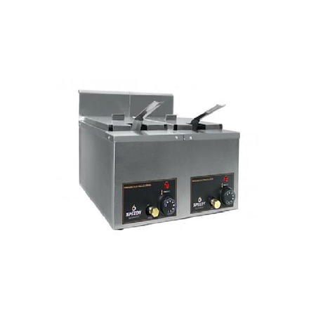 Freidora Doble 16 Lts Electrica Industrial Automatica Speedy Acero Inoxidable