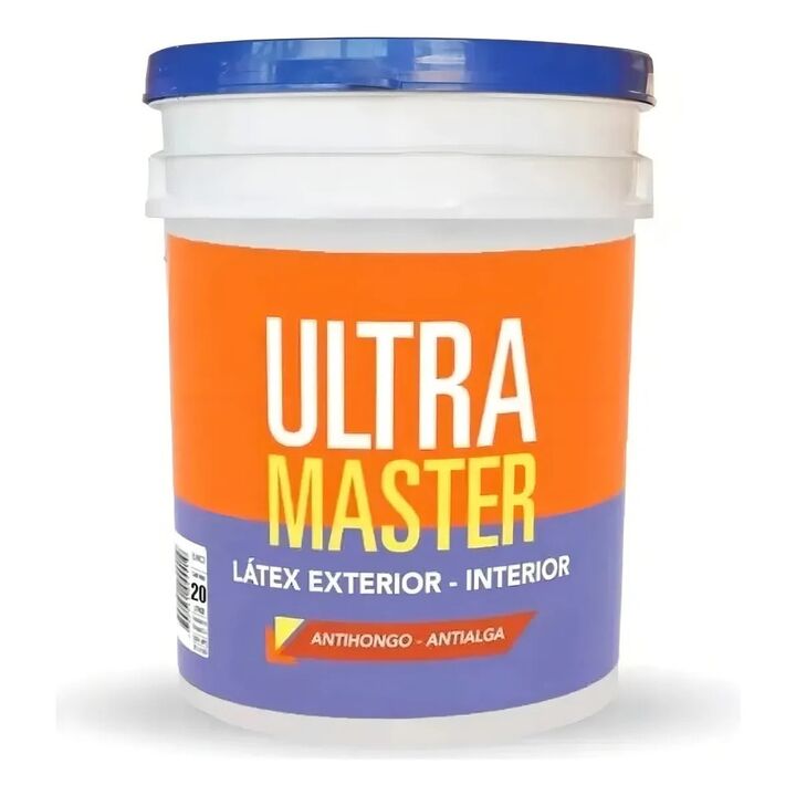 Pintura Latex Exterior/Interior Ultramaster 20L Acabado Mate Color Blanco - Vista 1