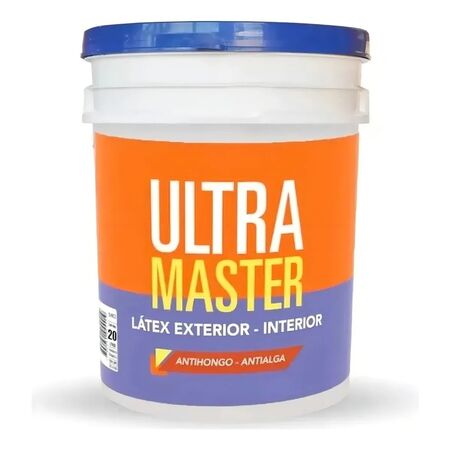 Pintura Latex Exterior/Interior Ultramaster 20L Acabado Mate Color Blanco