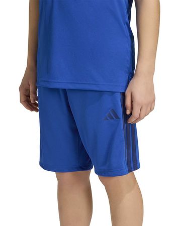 Short Adidas Train Essentials 3 Stripes Kids Niños Training Azul