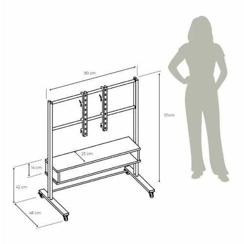 Rack TV Movil DS Home Hueso - Vista 3