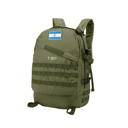 Mochila Tactica Militar Hombre 30 Litros Reforzada Ajuste Pectoral Abdominal Molle EM170 Verde