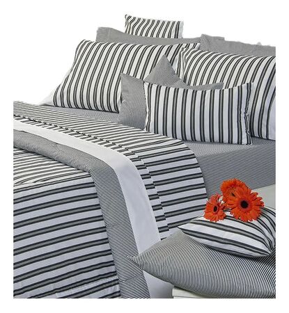 Juego de sábanas Danubio Stripes Twin 1 1/2 Plaza 144 Hilos