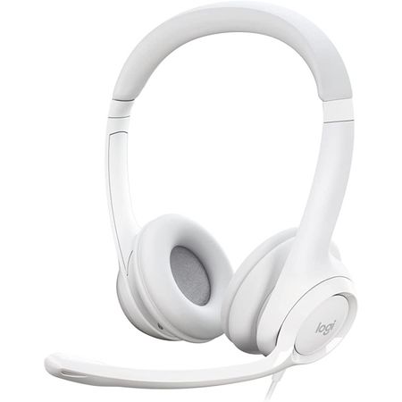 AURICULAR C/MIC LOGITECH CLEAR CHAT COMFORT USB H390 WHITE(PN: 981-001285)