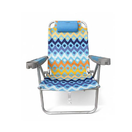 Reposera Mochila Berthome 5 Posiciones Aluminio AC1238B 
