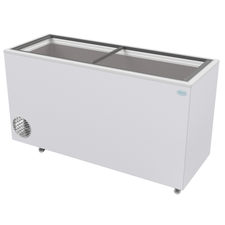 Freezer Conservadora Helados Fam 22 Baldes Tapa Cristal
