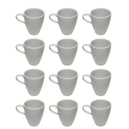 Set X 12 Taza De Te Capuchino Nova Porcelana Germer 125 Ml Blanco