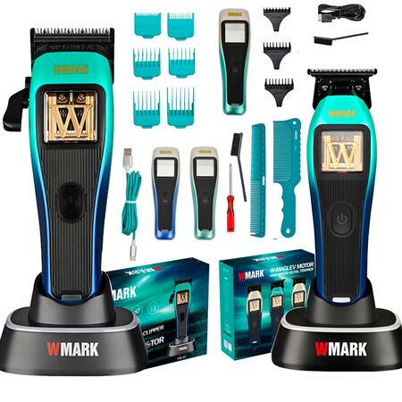 Set Cortadora De Pelo Inalám + Trimmer 10000 Rpm Wmark