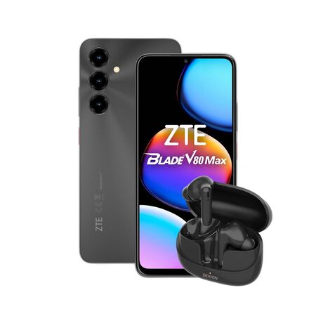 Combo ZTE V80 Max 4+256GB Negro + Auriculares Dekkin TWS