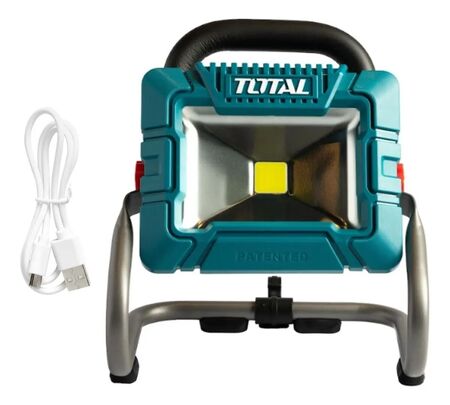 Lampara Reflector Bateria 900lm Total Trlf4415 10w 5000mah