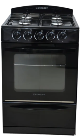 Cocina Peabody New Clasica 56 Cm Multigas Horno Visor Negra