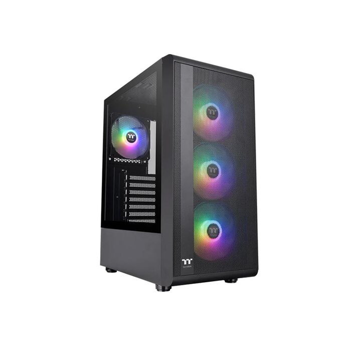 Gabinete Thermaltake S200 TG ARGB 4Fan Negro - Vista 1