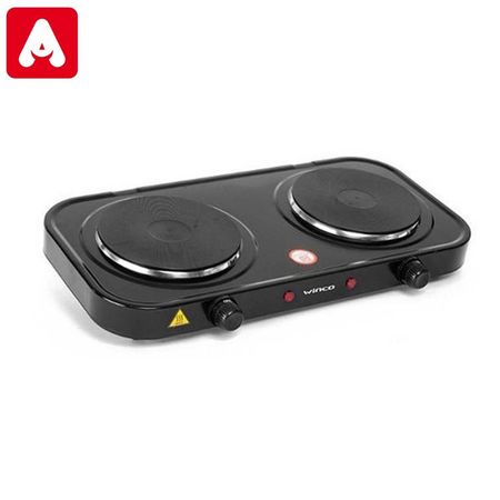 ANAFE ELECTRICO WINCO W41 2 HORNALLAS NEGRO - 91808