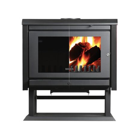 Calefactor A Leña Bosca Gold 800 Charcoal Black Vision