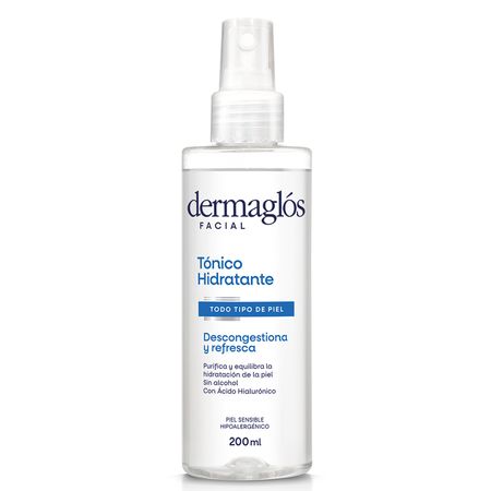 Tonico Dermaglos Facial Tónico Hidrata Descongestivo 200 Ml