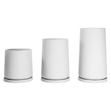 Set De Macetas Gota 40 55 y 70 Con Plato