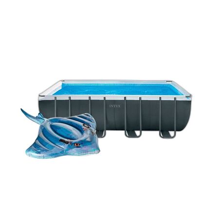 Combo Pileta Intex 549x274x132 17203L + Flotador Mantarraya 188x145cm