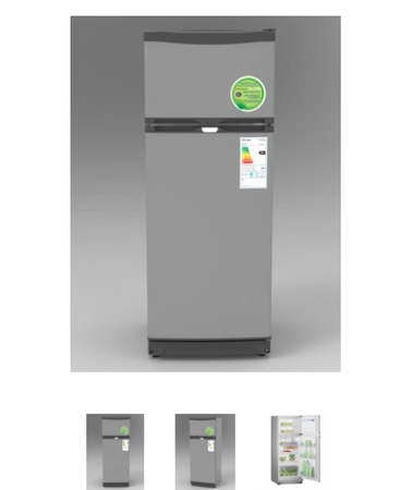 BAMBI HELADERA 2F-1200PA R600A C/FREEZER PLATA 236 LTS