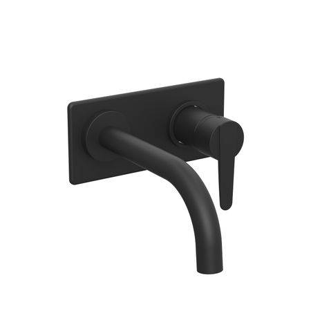 Griferia Lavatorio pared Flat Negro