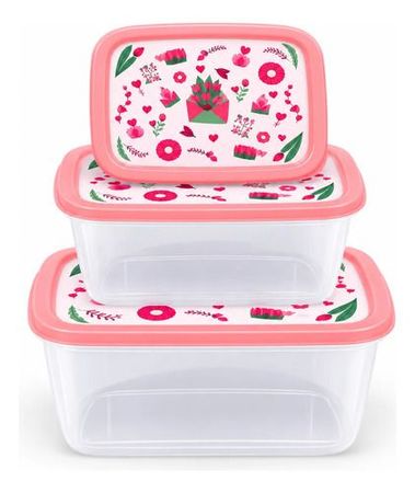 Set X 3 Rectangular Modelo Amor 420/750/1270 Jaguar 4014