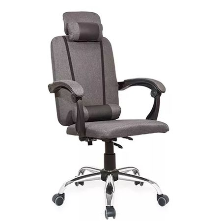 Sillon De Oficina Gerencial Zurich Lino Y Mesh 21505 Utile Ut-1085 Gris