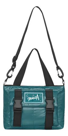 Cartera De Mujer Muaa Bandolera Símil Puffer Juvenil Teen