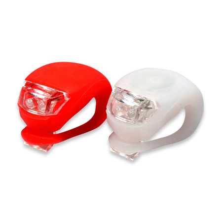 Luces Silicona X2 A Pila Rojo Blanco