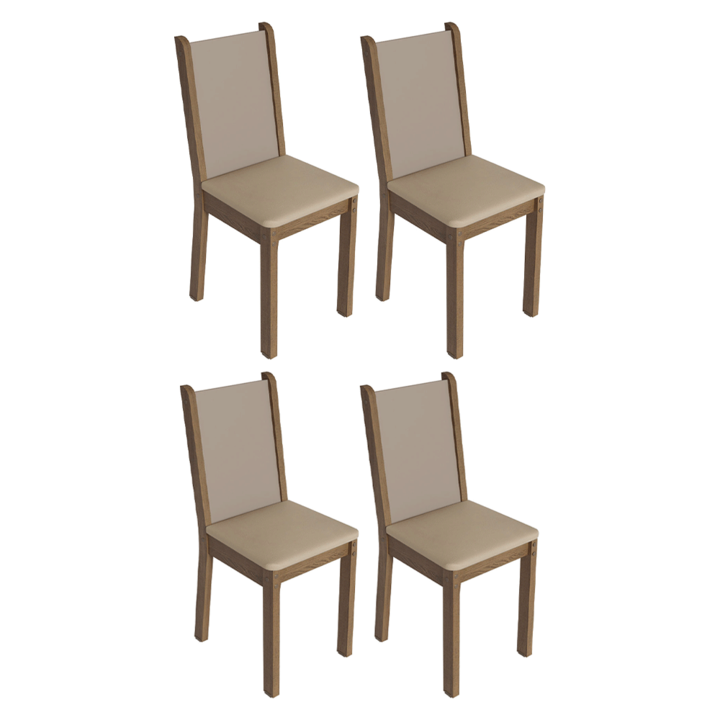 Set De 4 Sillas De Comedor Madesa 03 - Vista 2